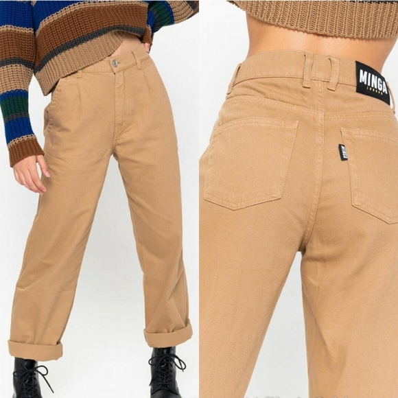 Slouchy Jeans In Honey Beige - Picture 3 of 3